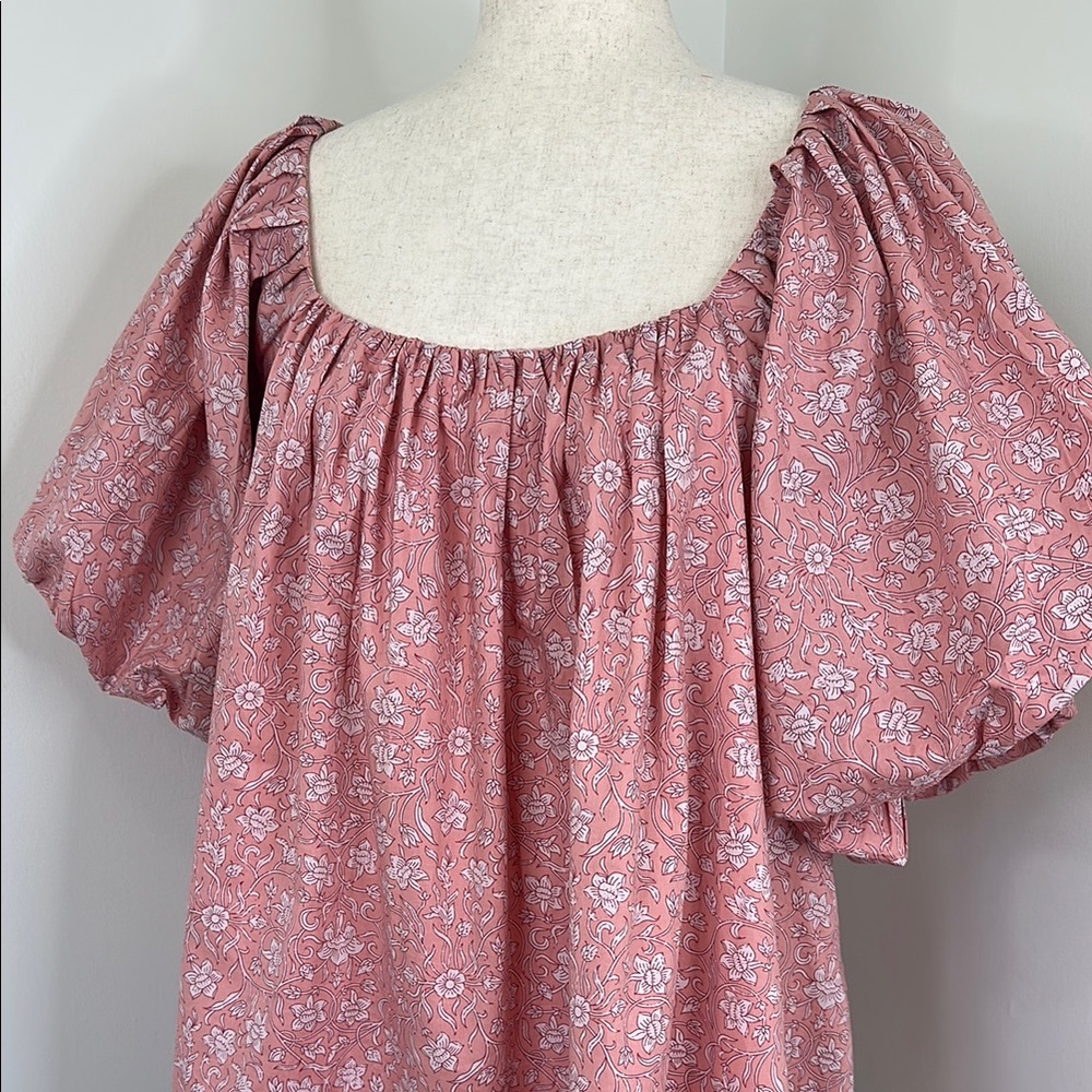Pink Floral Mini Dress - Picture 5 of 7
